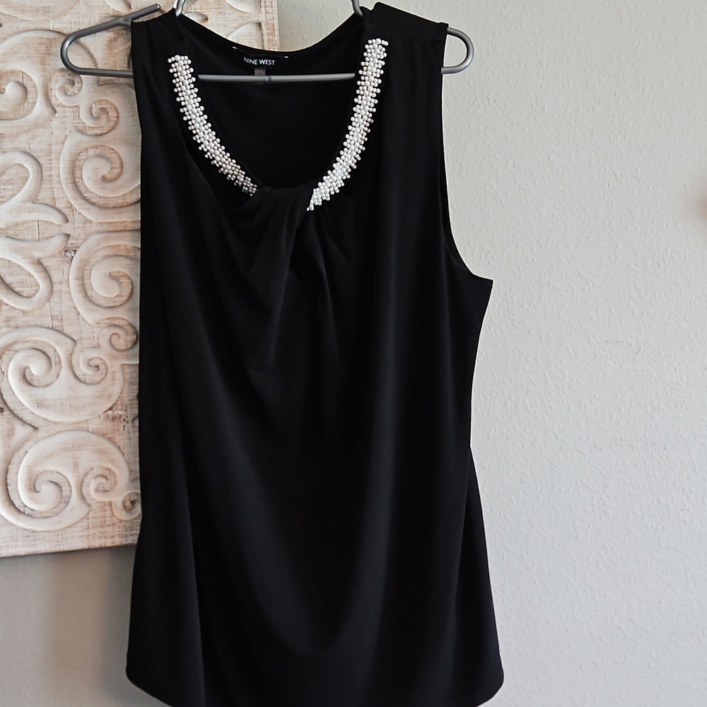 New Nine West Pearl Twist Top